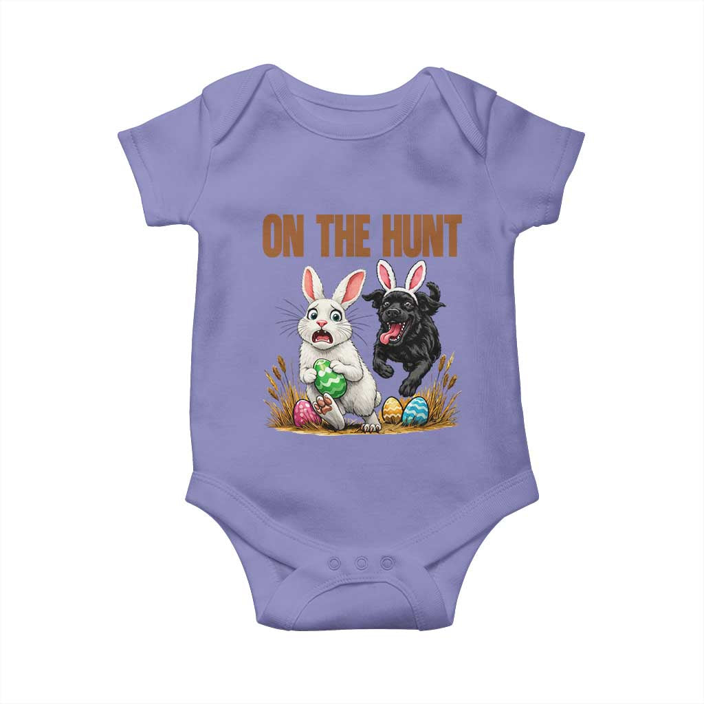 Funny Easter Labrador Bunny Ears Baby Onesie On The Hunt