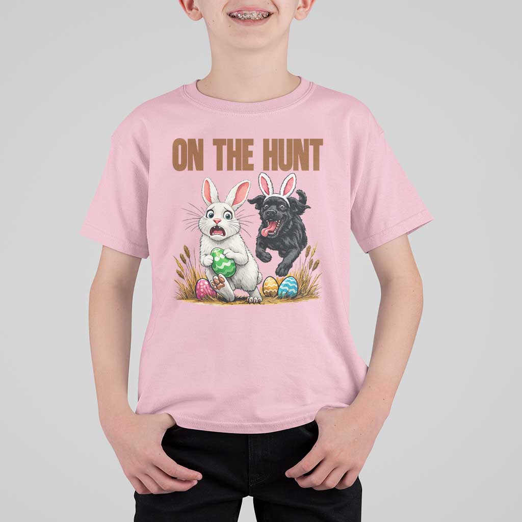Funny Easter Labrador Bunny Ears T Shirt For Kid On The Hunt