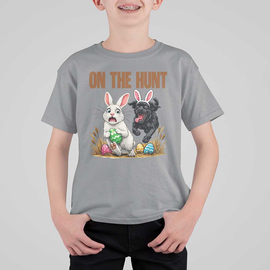 Funny Easter Labrador Bunny Ears T Shirt For Kid On The Hunt