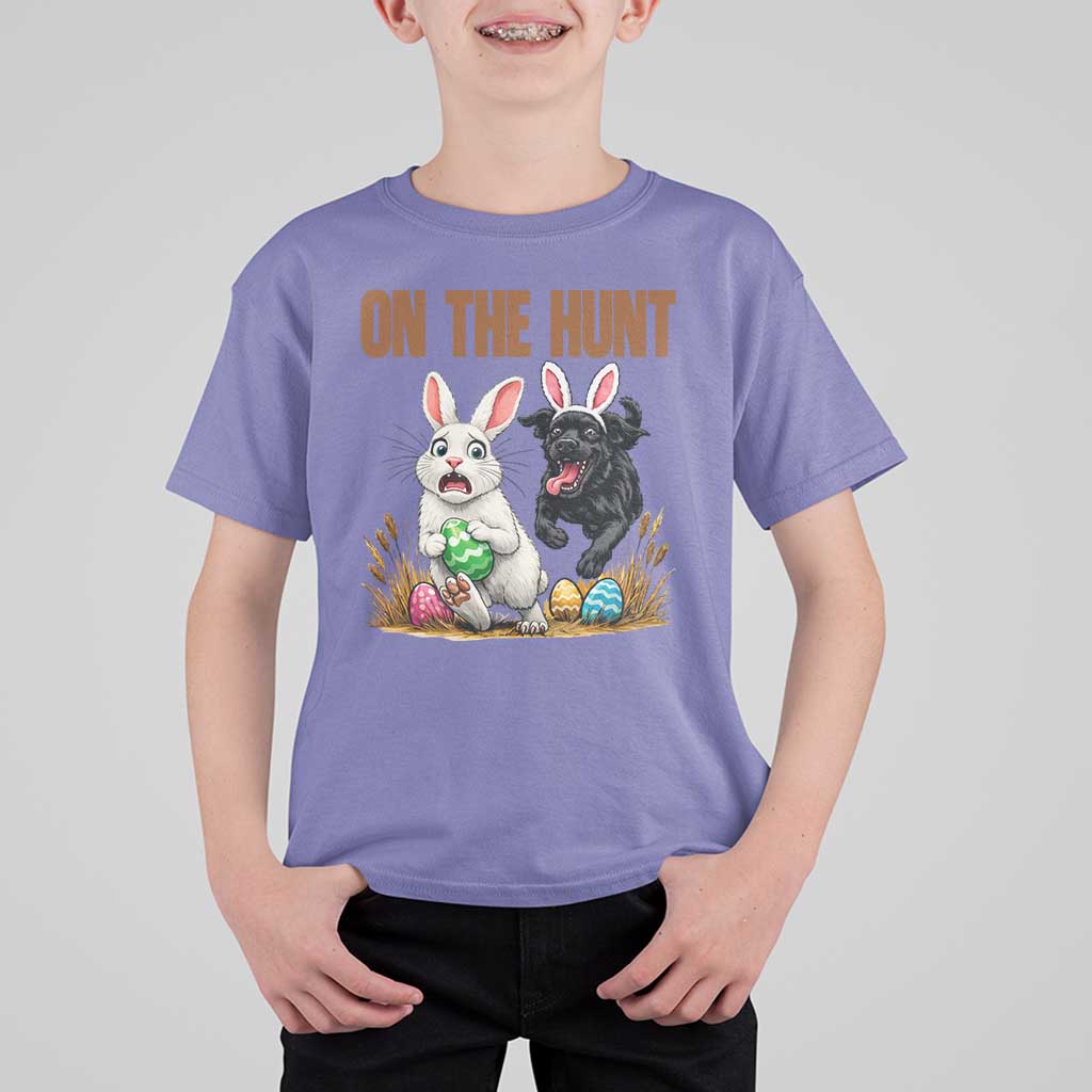 Funny Easter Labrador Bunny Ears T Shirt For Kid On The Hunt