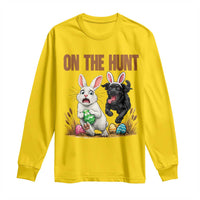 Funny Easter Labrador Bunny Ears Long Sleeve Shirt On The Hunt