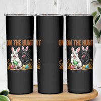 Funny Easter Labrador Bunny Ears Skinny Tumbler On The Hunt