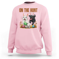 Funny Easter Labrador Bunny Ears Sweatshirt On The Hunt