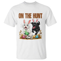 Funny Easter Labrador Bunny Ears T Shirt On The Hunt