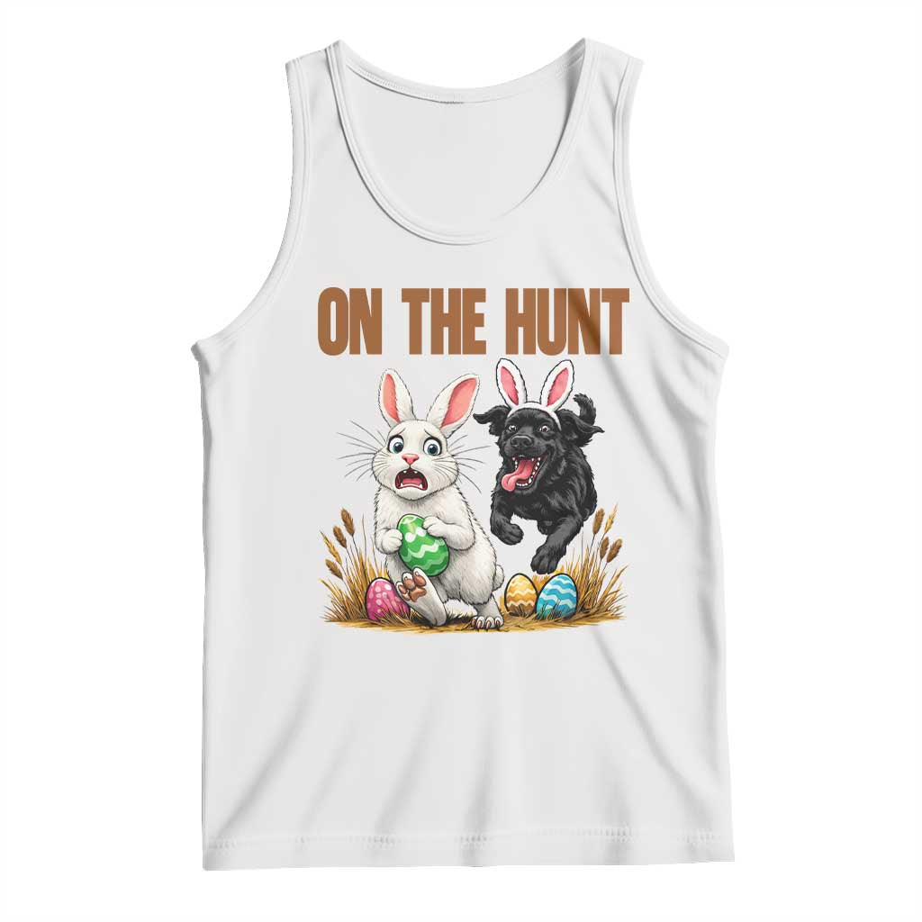 Funny Easter Labrador Bunny Ears Tank Top On The Hunt