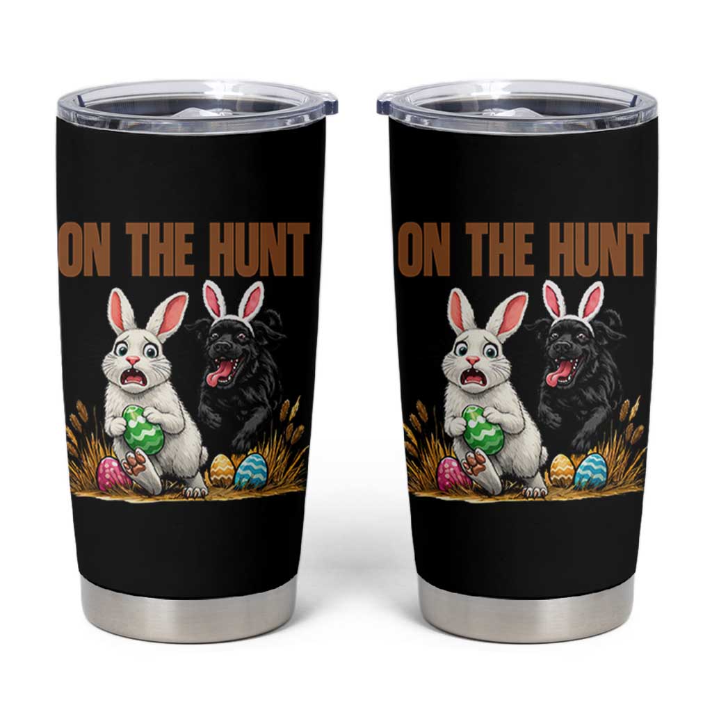 Funny Easter Labrador Bunny Ears Tumbler Cup On The Hunt