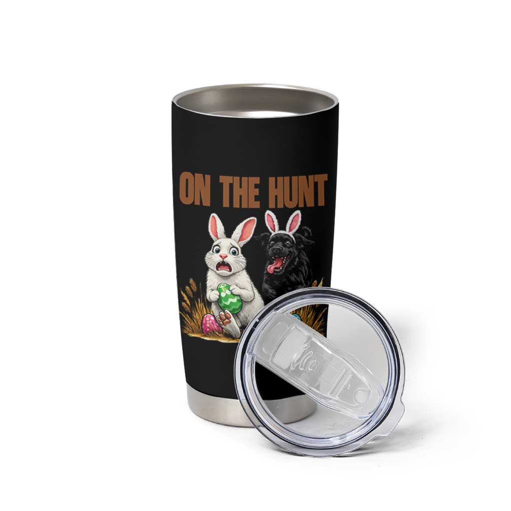 Funny Easter Labrador Bunny Ears Tumbler Cup On The Hunt