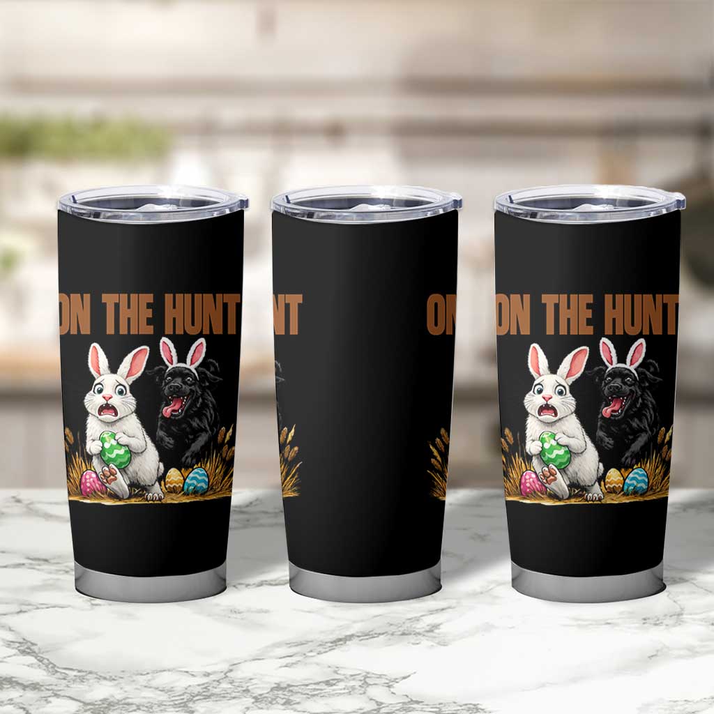 Funny Easter Labrador Bunny Ears Tumbler Cup On The Hunt