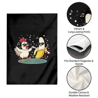 Funny Banana Chicken Dance Garden Flag Chaos Dance Meme Graphic