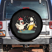 Funny Banana Chicken Dance Spare Tire Cover Chaos Dance Meme Graphic