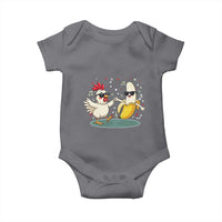 Funny Banana Chicken Dance Baby Onesie Chaos Dance Meme Graphic