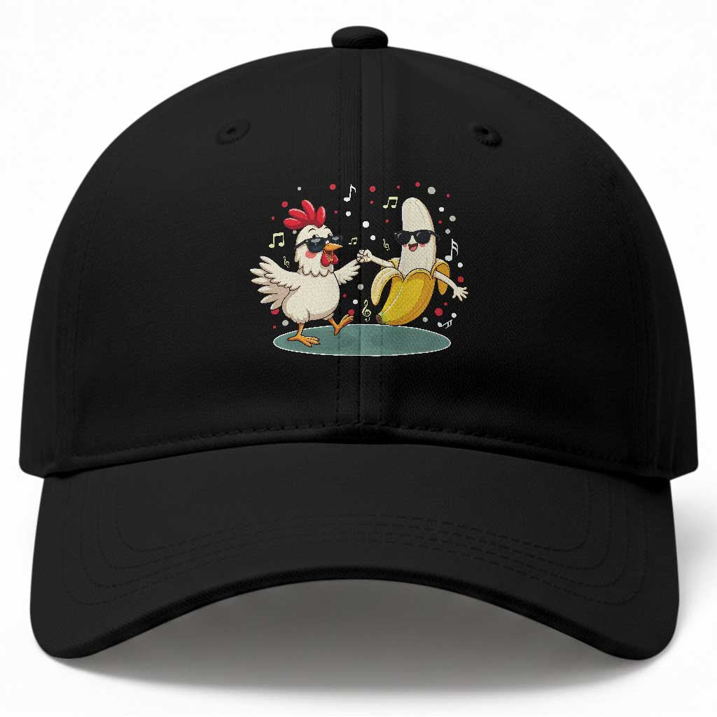 Funny Banana Chicken Dance Baseball Cap Chaos Dance Meme Graphic