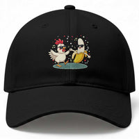 Funny Banana Chicken Dance Baseball Cap Chaos Dance Meme Graphic