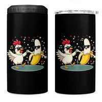 Funny Banana Chicken Dance 4 in 1 Can Cooler Tumbler Chaos Dance Meme Graphic