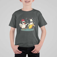Funny Banana Chicken Dance T Shirt For Kid Chaos Dance Meme Graphic
