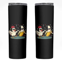 Funny Banana Chicken Dance Skinny Tumbler Chaos Dance Meme Graphic