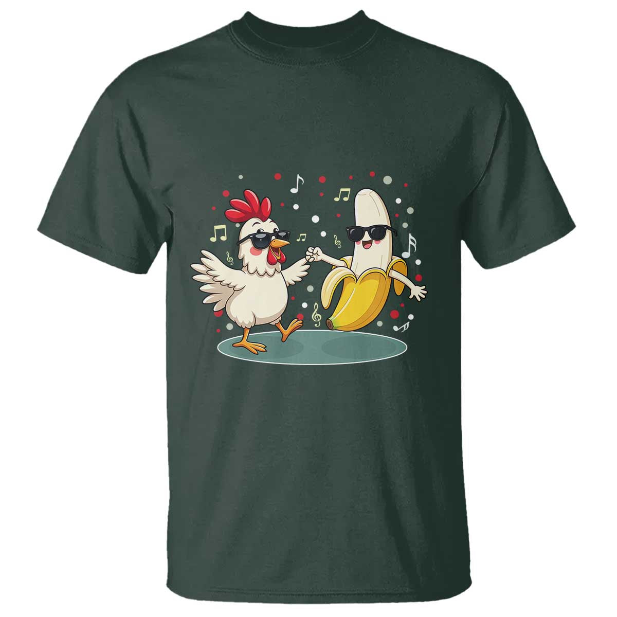Funny Banana Chicken Dance T Shirt Chaos Dance Meme Graphic