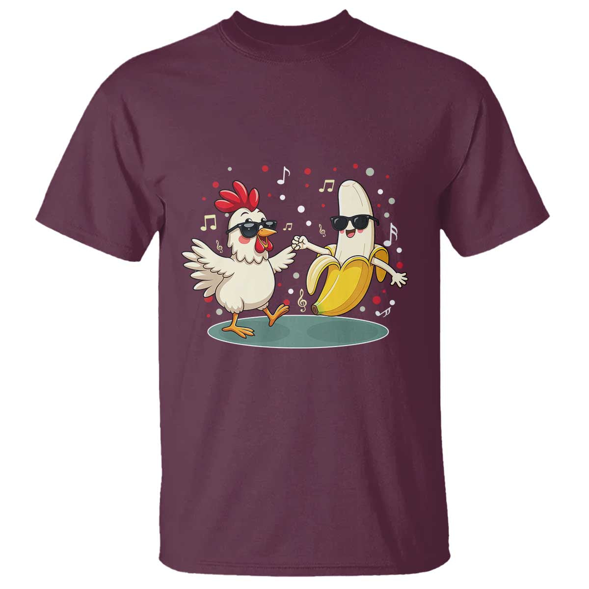 Funny Banana Chicken Dance T Shirt Chaos Dance Meme Graphic