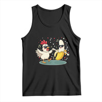 Funny Banana Chicken Dance Tank Top Chaos Dance Meme Graphic