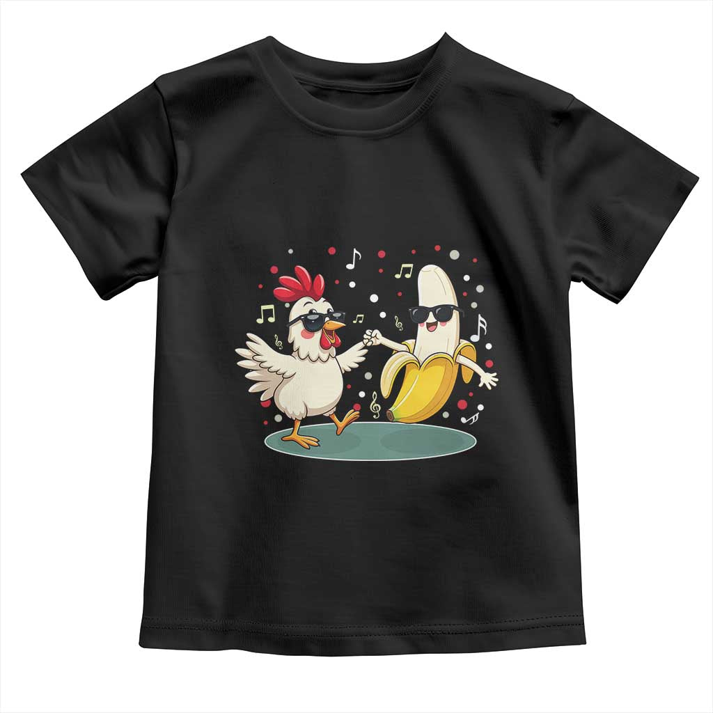 Funny Banana Chicken Dance Toddler T Shirt Chaos Dance Meme Graphic