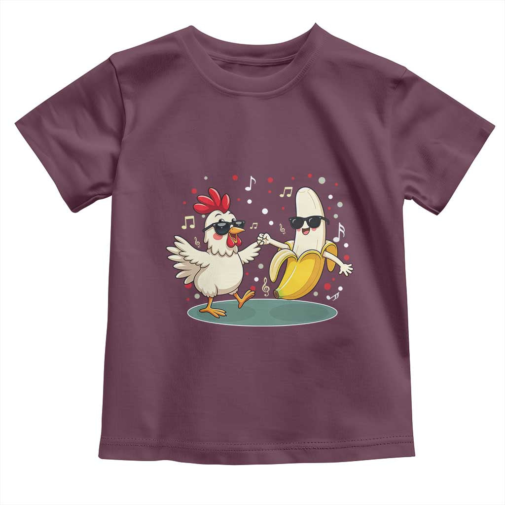 Funny Banana Chicken Dance Toddler T Shirt Chaos Dance Meme Graphic