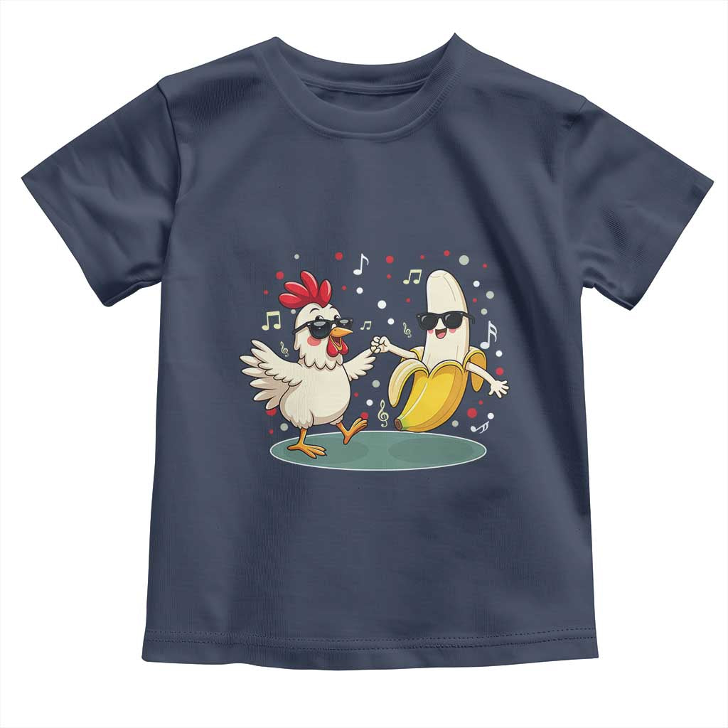 Funny Banana Chicken Dance Toddler T Shirt Chaos Dance Meme Graphic