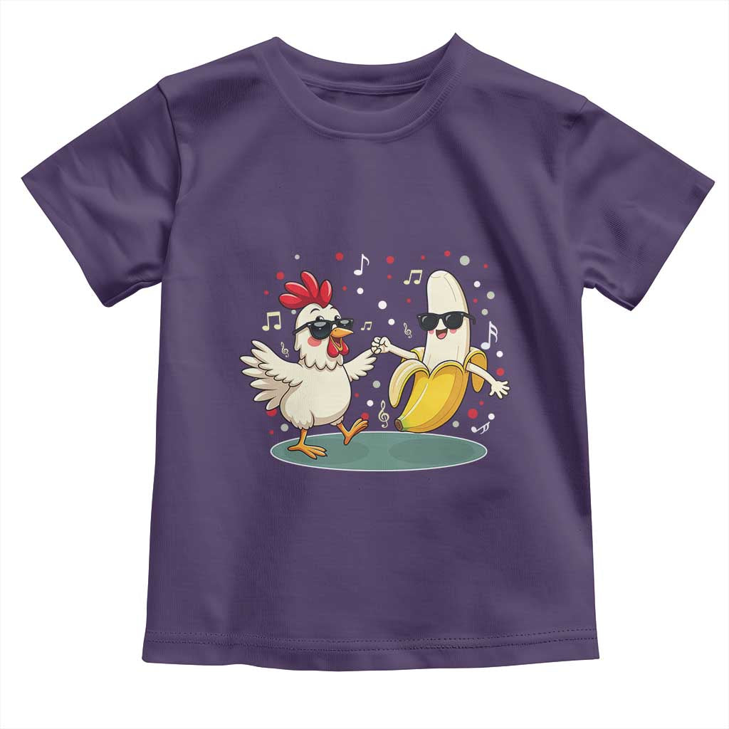 Funny Banana Chicken Dance Toddler T Shirt Chaos Dance Meme Graphic