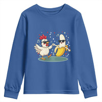 Funny Banana Chicken Dance Youth Sweatshirt Chaos Dance Meme Graphic