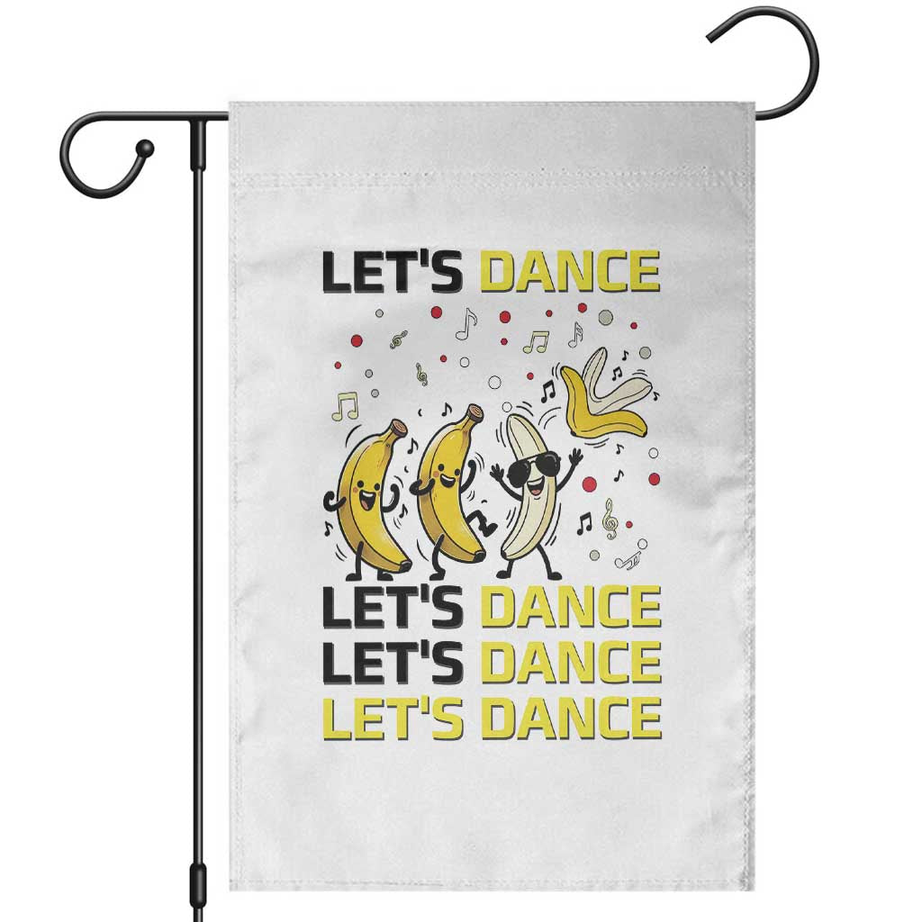 Funny Dancing Banana Garden Flag Lets Dance Silly Meme Graphic