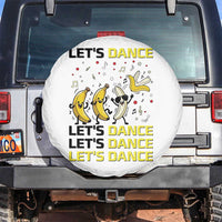 Funny Dancing Banana Spare Tire Cover Lets Dance Silly Meme Graphic