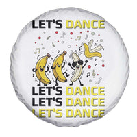 Funny Dancing Banana Spare Tire Cover Lets Dance Silly Meme Graphic