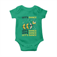 Funny Dancing Banana Baby Onesie Lets Dance Silly Meme Graphic