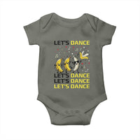 Funny Dancing Banana Baby Onesie Lets Dance Silly Meme Graphic