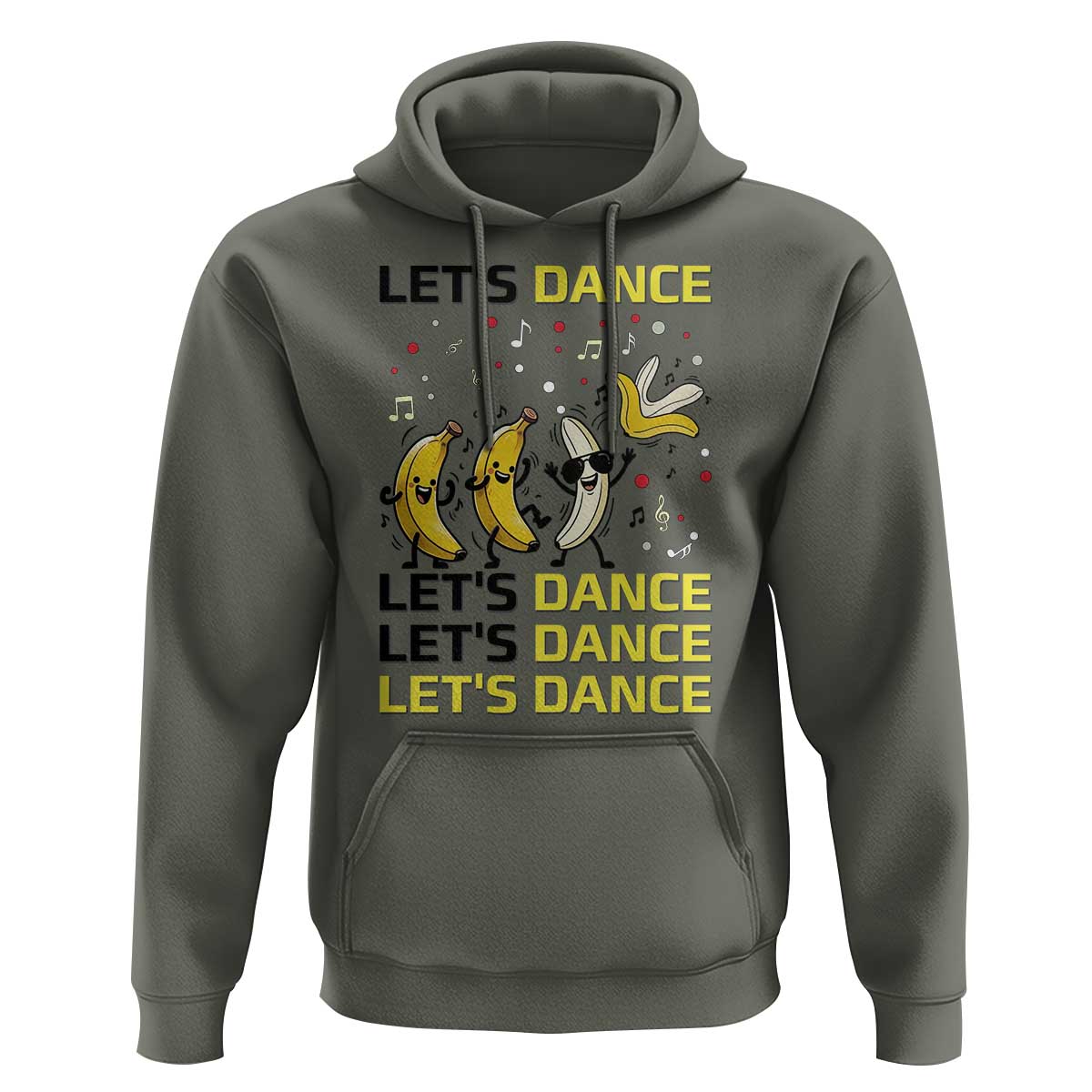 Funny Dancing Banana Hoodie Lets Dance Silly Meme Graphic