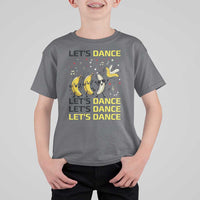 Funny Dancing Banana T Shirt For Kid Lets Dance Silly Meme Graphic