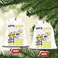 Funny Dancing Banana Ceramic Ornament Lets Dance Silly Meme Graphic