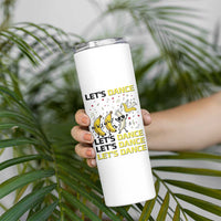 Funny Dancing Banana Skinny Tumbler Lets Dance Silly Meme Graphic