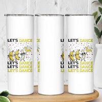 Funny Dancing Banana Skinny Tumbler Lets Dance Silly Meme Graphic