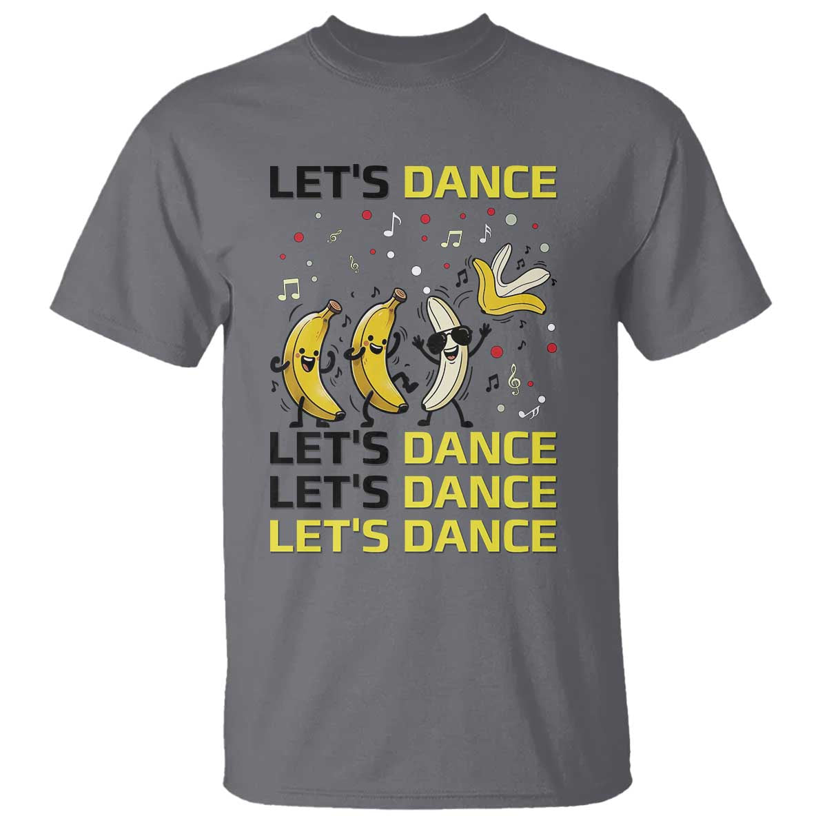 Funny Dancing Banana T Shirt Lets Dance Silly Meme Graphic