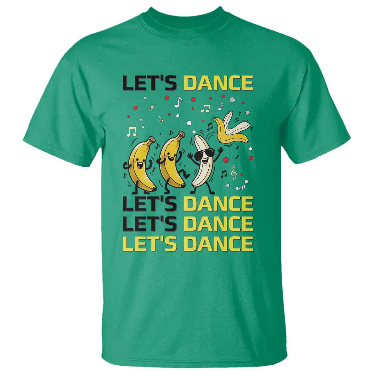 Funny Dancing Banana T Shirt Lets Dance Silly Meme Graphic