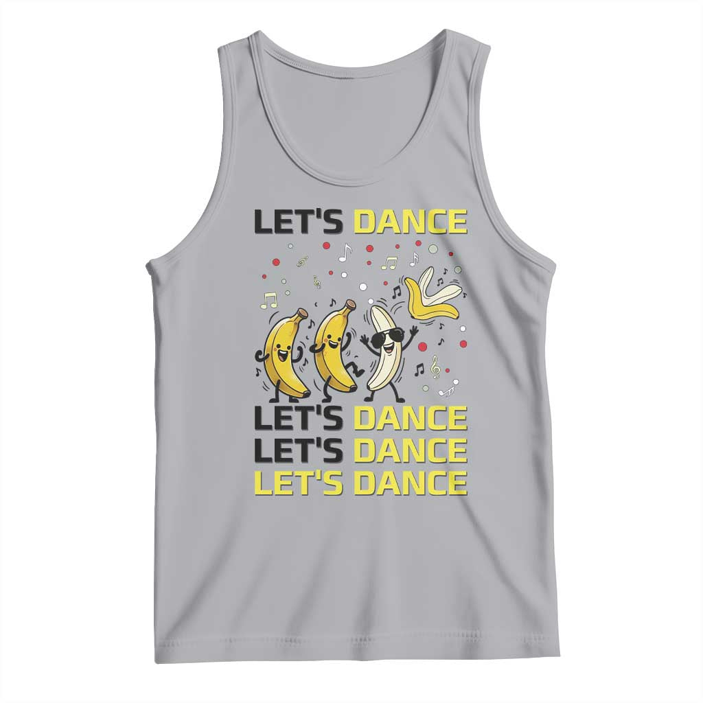 Funny Dancing Banana Tank Top Lets Dance Silly Meme Graphic
