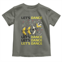 Funny Dancing Banana Toddler T Shirt Lets Dance Silly Meme Graphic