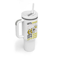 Funny Dancing Banana Tumbler With Handle Lets Dance Silly Meme Graphic