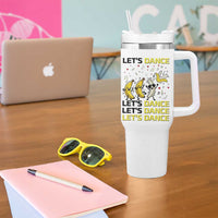 Funny Dancing Banana Tumbler With Handle Lets Dance Silly Meme Graphic