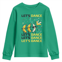 Funny Dancing Banana Youth Sweatshirt Lets Dance Silly Meme Graphic
