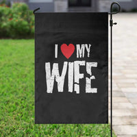 Funny Husband Gift Garden Flag I Love My Wife