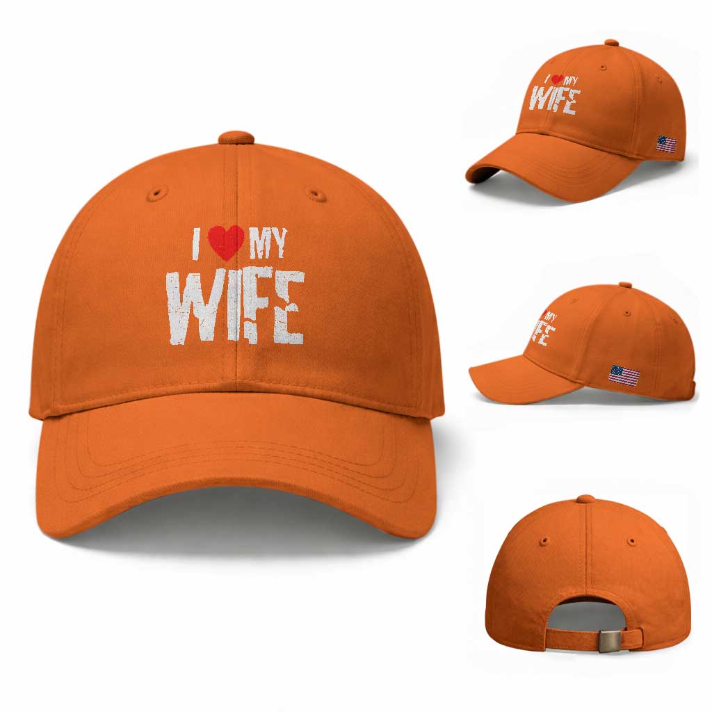 Funny Husband Gift Baseball Cap I Love My Wife