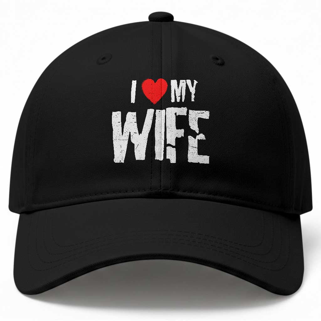 Funny Husband Gift Baseball Cap I Love My Wife
