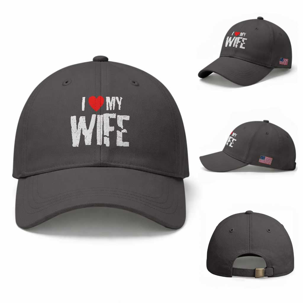 Funny Husband Gift Baseball Cap I Love My Wife