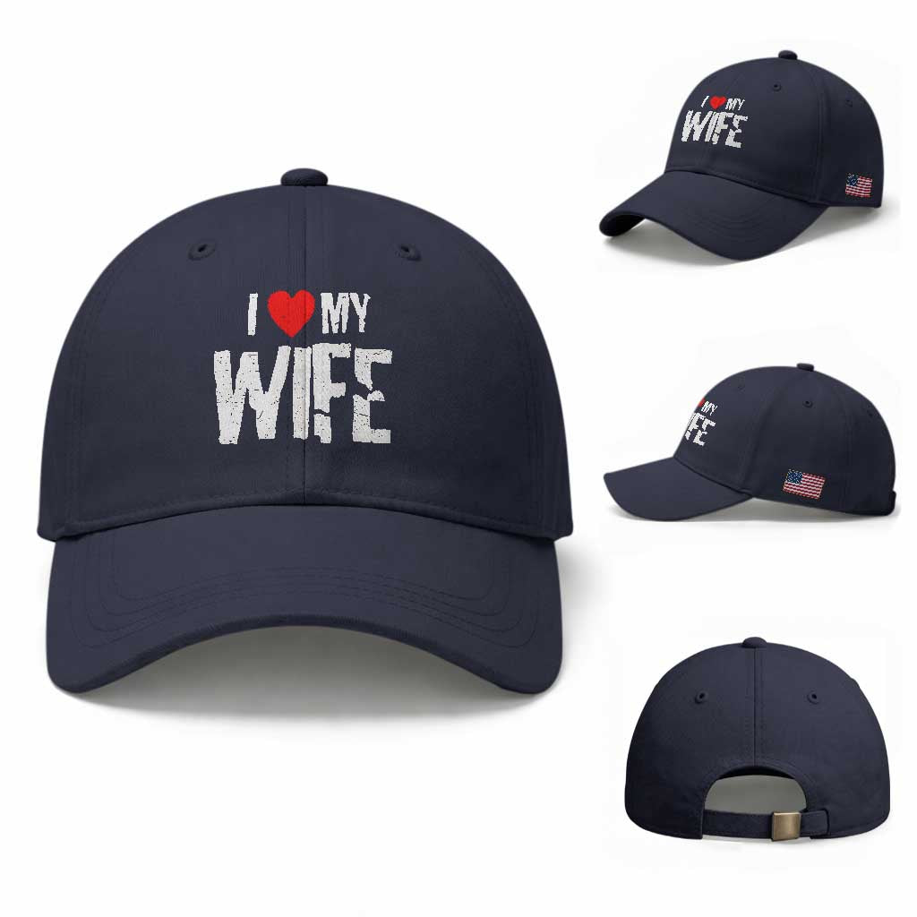 Funny Husband Gift Baseball Cap I Love My Wife